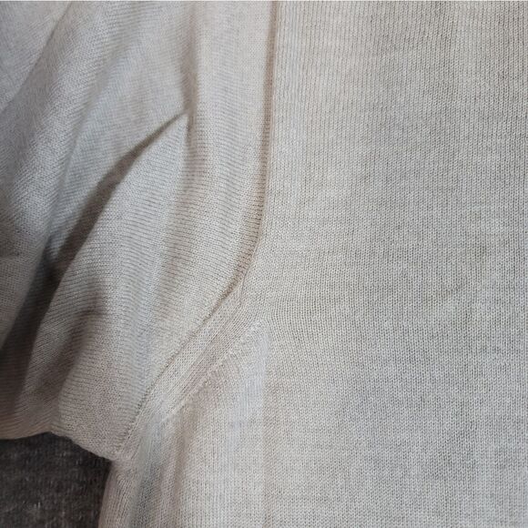 Vtg Gran Sasso Mens Golf Sweater Size 2XL Beige Wool Pullover Mock Neck - Picture 5 of 12